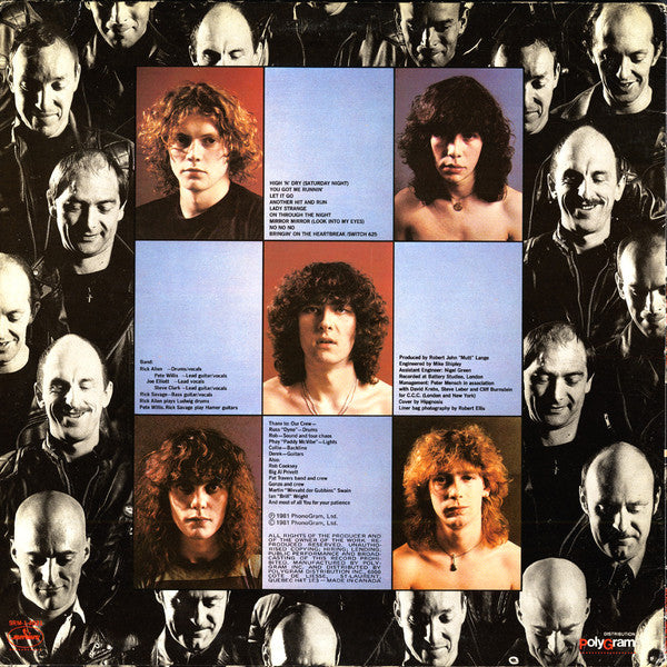 Def Leppard : High 'N' Dry (LP, Album)