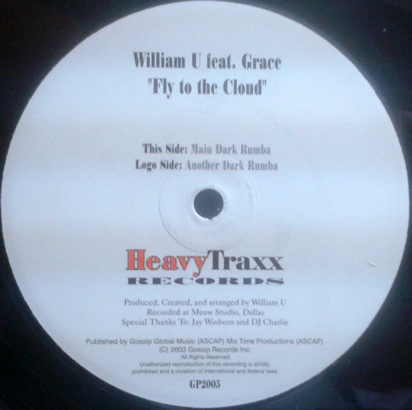 William U* : Fly To The Cloud (12")