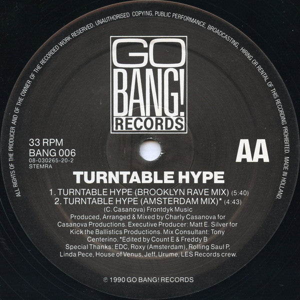 Turntable Hype : I'll Bass You / Turntable Hype (12")