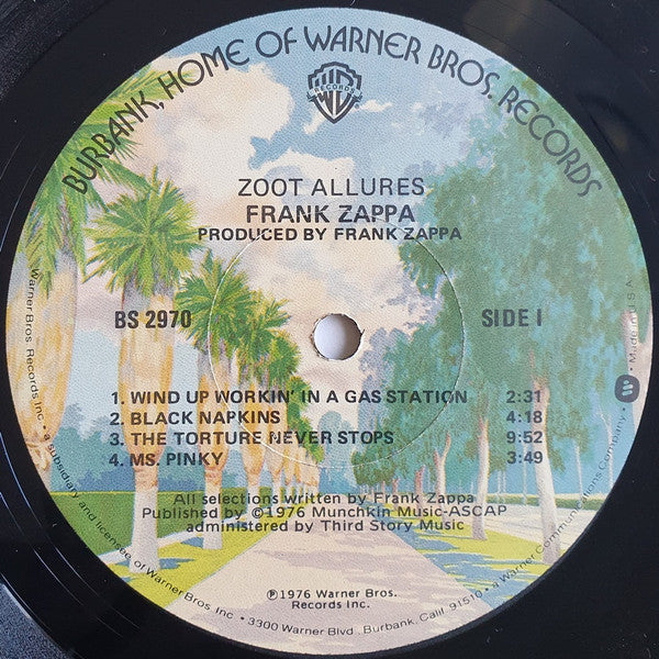Zappa* : Zoot Allures (LP, Album, Los)