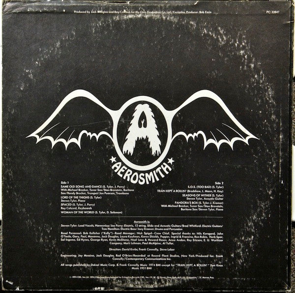 Aerosmith : Get Your Wings (LP, Album, RE)
