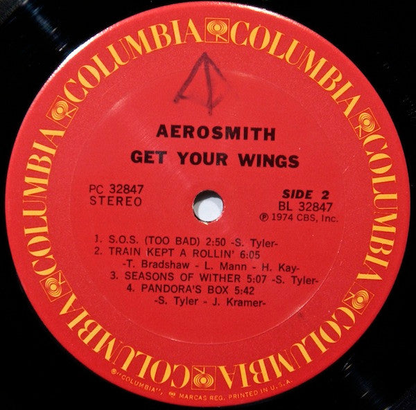 Aerosmith : Get Your Wings (LP, Album, RE)
