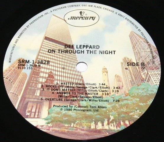 Def Leppard : On Through The Night (LP, Album, PRC)