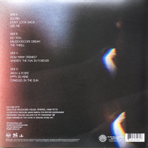 Miguel (67) : Kaleidoscope Dream (2xLP, Album)