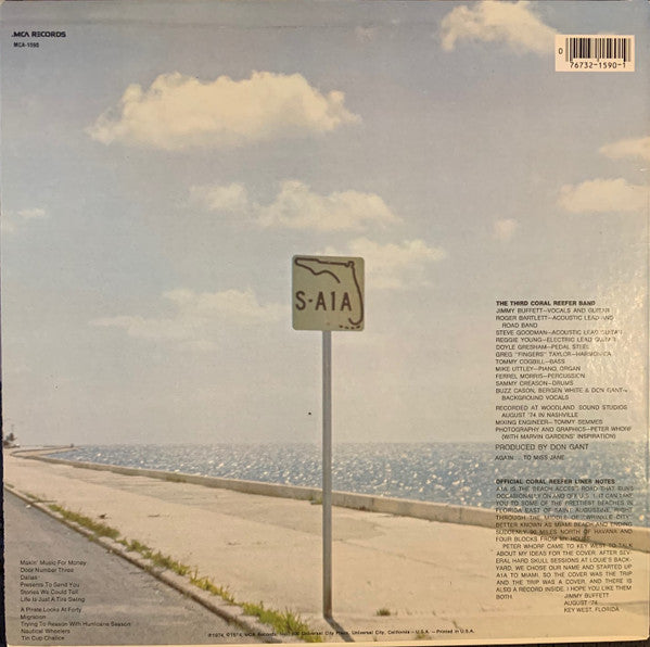 Jimmy Buffett : A1A (LP, RE, Glo)