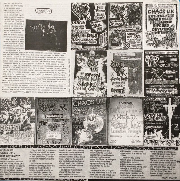 Chaos UK : Chaos U.K. (LP, Album, RE, RP)
