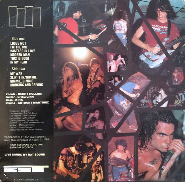 Black Flag : Who's Got The 10½? (LP, Album)