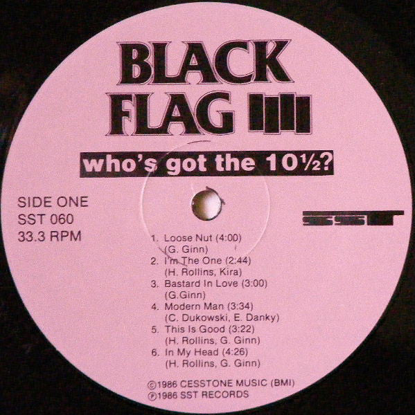 Black Flag : Who's Got The 10½? (LP, Album)