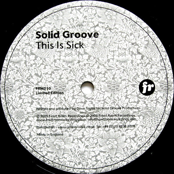 Solid Groove : This Is Sick (12", S/Sided, Ltd)