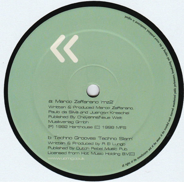 Marco Zaffarano / Techno Grooves : mz2 / Techno Slam (12", Comp)