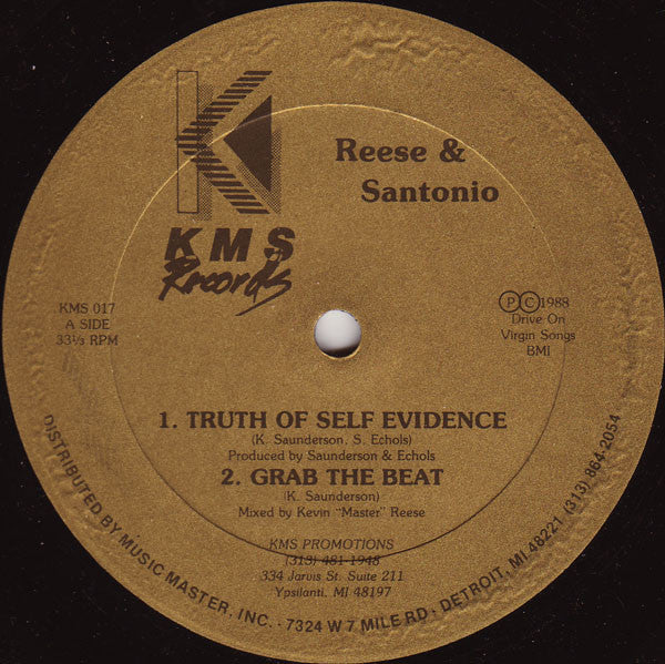 Reese & Santonio : Truth Of Self Evidence (12")