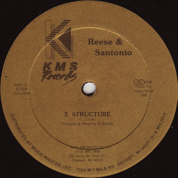 Reese & Santonio : Truth Of Self Evidence (12")