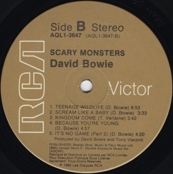 David Bowie : Scary Monsters (LP, Album)