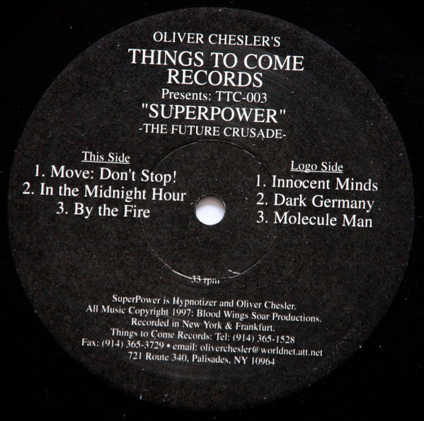 SuperPower : The Future Crusade (12")