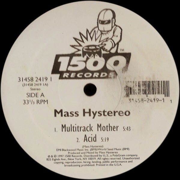 Mass Hystereo : Mass Hystereo (12", Single)
