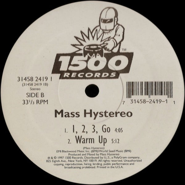 Mass Hystereo : Mass Hystereo (12", Single)
