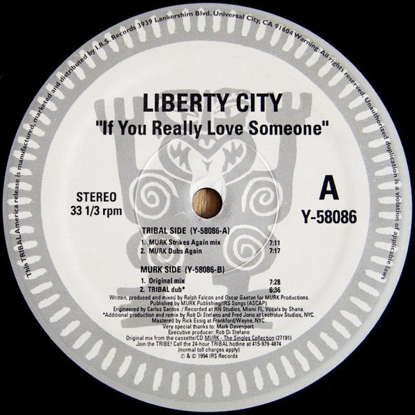 Liberty City : If You Really Love Someone (12")