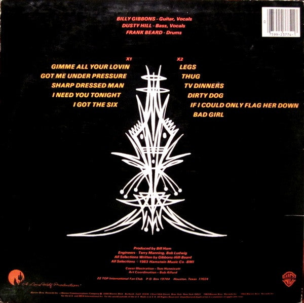 ZZ Top : Eliminator (LP, Album, Jac)