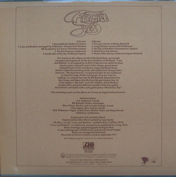 Yes : Fragile (LP, Album, RP, PR-)