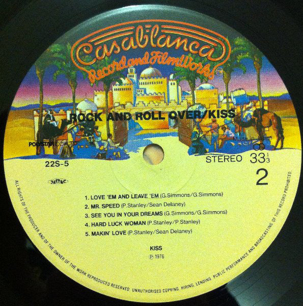 Kiss : Rock And Roll Over (LP, Album, RE)