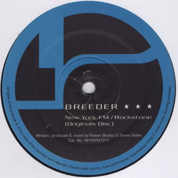 Breeder : New York FM / Rockstone (Originals Disc) (12")