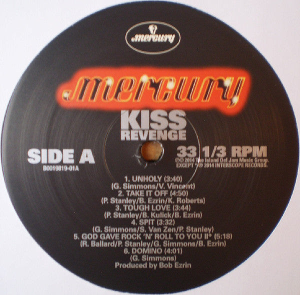 Kiss : Revenge (LP, Album, RE, 180)