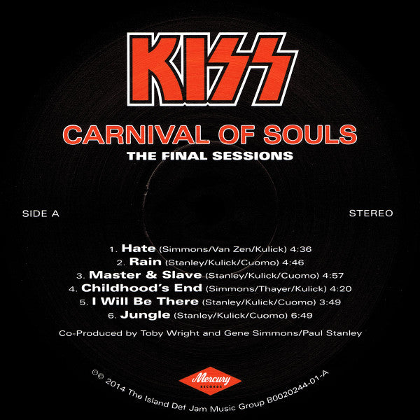 Kiss : Carnival Of Souls: The Final Sessions (LP, Album, RE, 180)