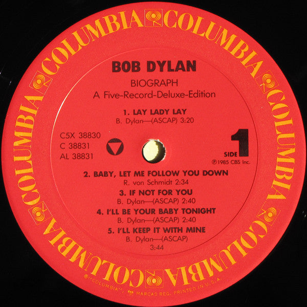 Bob Dylan : Biograph (5xLP, Album, Pit + Box, Comp, Dlx, RM)
