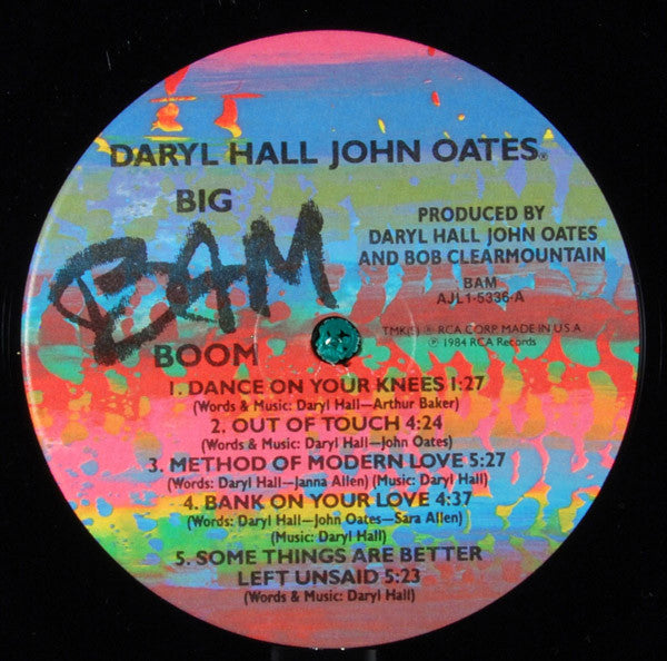 Daryl Hall John Oates* : Big Bam Boom (LP, Album, RE)