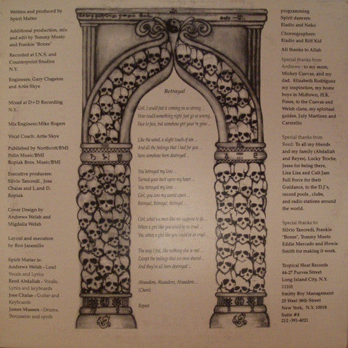 Spirit Matter : Betrayal (12")