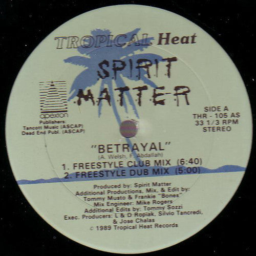 Spirit Matter : Betrayal (12")