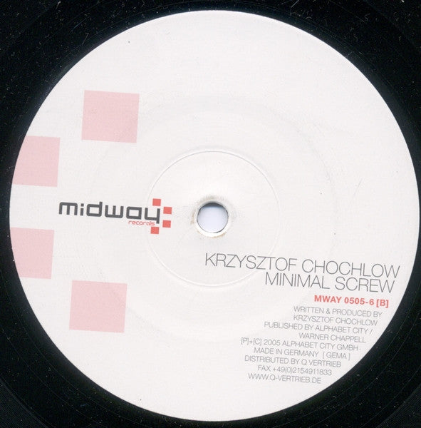Krzysztof Chochlow : Release / Minimal Screw (12")