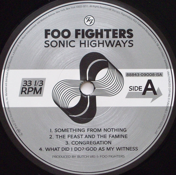 Foo Fighters : Sonic Highways (LP, Album, Inf)