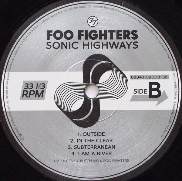 Foo Fighters : Sonic Highways (LP, Album, Inf)