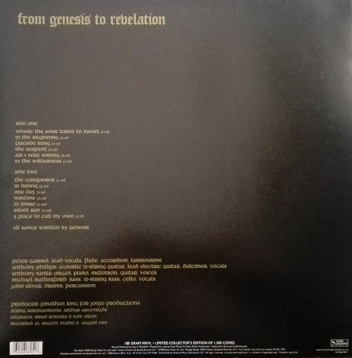 Genesis : From Genesis To Revelation (LP, Album, RSD, Ltd, RE, 180)