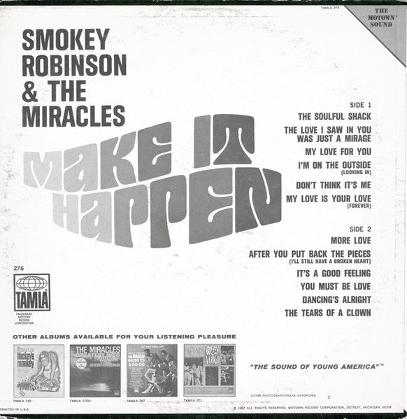 The Miracles : Make It Happen (LP, Album)