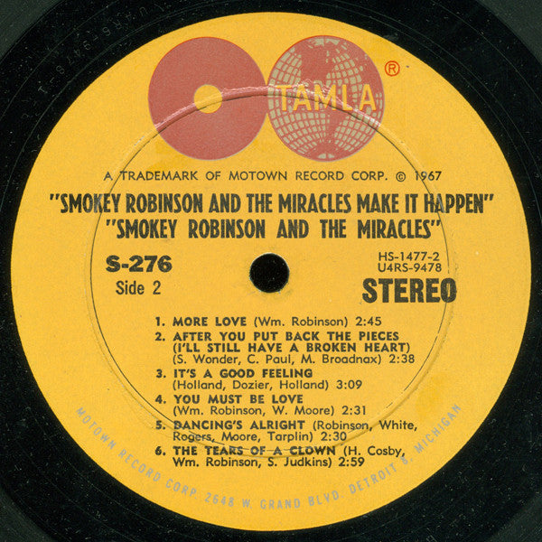 The Miracles : Make It Happen (LP, Album)