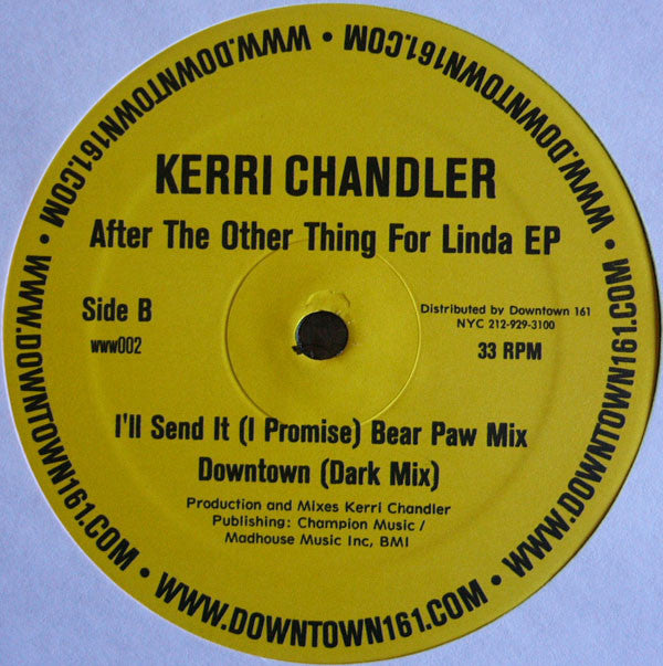 Kerri Chandler : After The Other Thing For Linda EP (12", EP)