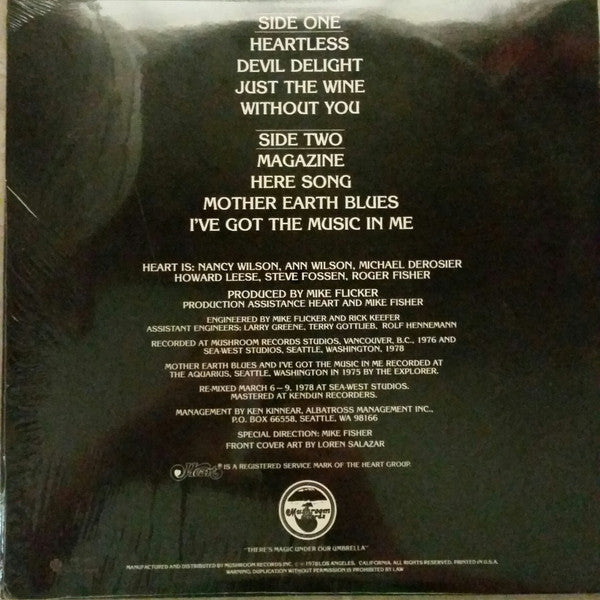 Heart : Magazine (LP, Album, Pic, Promo)