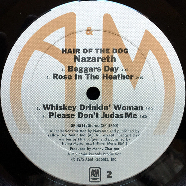 Nazareth (2) : Hair Of The Dog (LP, Album, Ter)