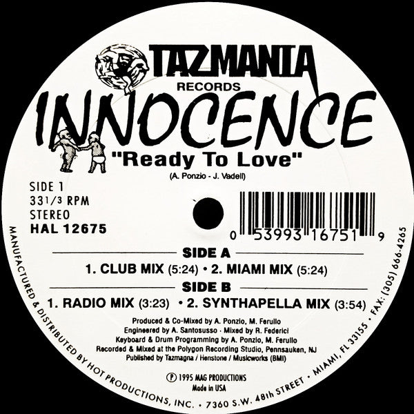 Innocence (2) : Ready To Love (12")