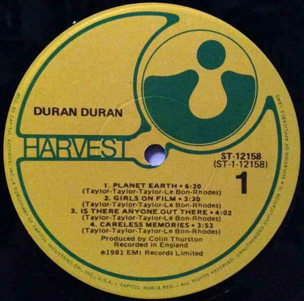 Duran Duran : Duran Duran (LP, Album, Los)