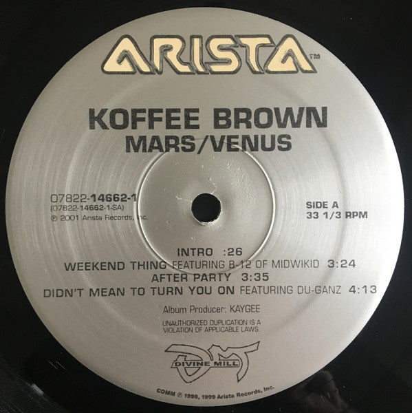 Koffee Brown : Mars / Venus (2xLP, Album)