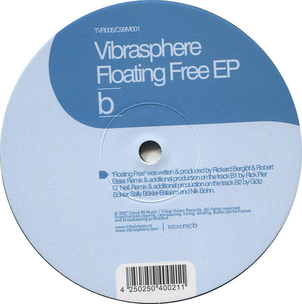 Vibrasphere : Floating Free EP (12", EP)