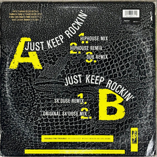 Double The Trouble* + The Rebel MC* : Just Keep Rockin' (12")