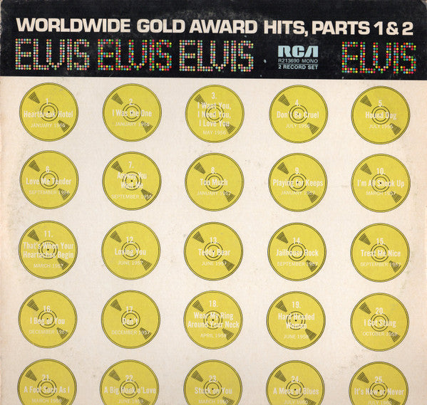 Elvis Presley - Worldwide Gold Award Hits, Parts 1 & 2 [G+/VG]
