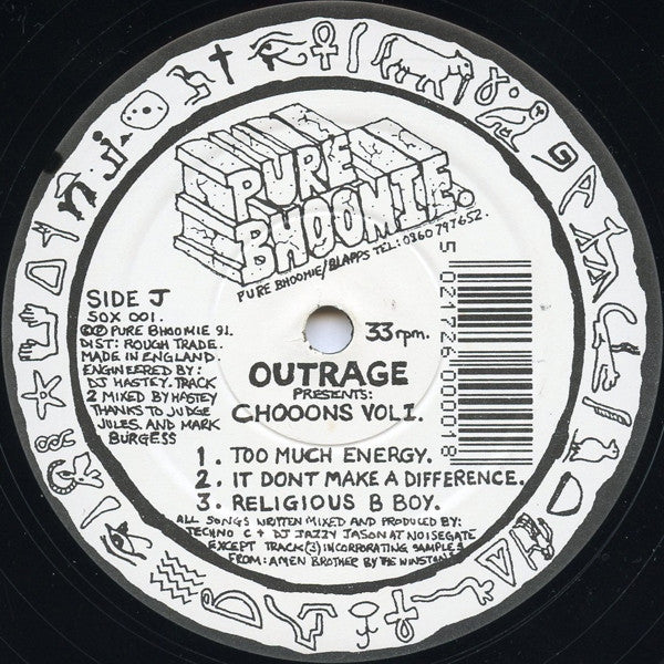Outrage - Presents: Chooons Vol I. [Generic/VG]