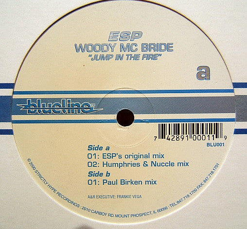 DJ ESP, Woody McBride - Jump In The Fire [Generic/VG+]